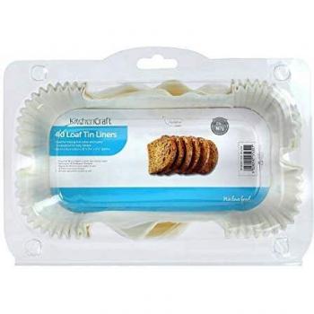Molde Cuadrado Blanco 20x9x6cm + 40 Forros Antiadherentes para Moldes de Pan