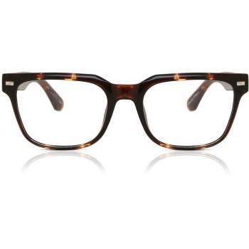 Square Full Rim Plastic Men's Prescription Glasses Tortoiseshell Size 52 - Free Lenses - Blue Light Block Available - Arise Collective