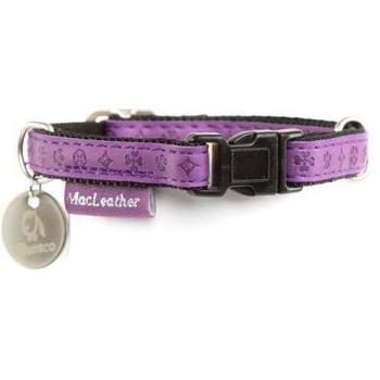 Collar para Perros MacLeather Lila, 25mm x 48-70cm