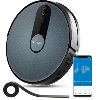 Proscenic Robot Aspirador Neo820S 1800Pa, función de Google Assistant, Alexa, navegación Inteligente, programable para suelos duros y alfombra