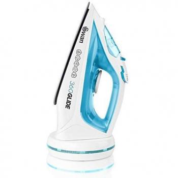 Plancha de Vapor 2 en 1 Sin Cable y con Cable, 2800W, Suela Cerámica Antiadherente, Azul
