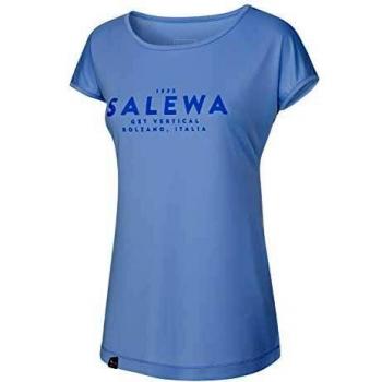 SALEWA Puez Graphic Dry W S/S Camiseta, Mujer, Azul
