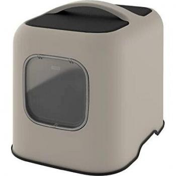 Rotho Biala Eco Cat Toilet Arenero para Gatos, Beige/Cappuccino, 51 x 39.5 x 44.3 cm