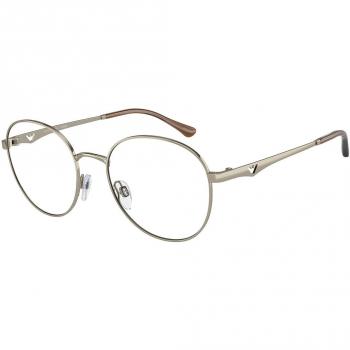 Emporio Armani EA1144 Asian Fit 3013 Women’s Eyeglasses Gold Size 52 (Frame Only) - Blue Light Block Available
