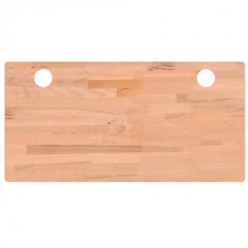 Tablero de Escritorio Madera Maciza de Haya 100x50x1,5 cm
