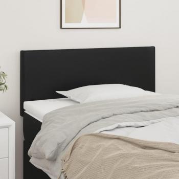 Cabecero de cuero sintético negro 90x5x78/88 cm vidaXL