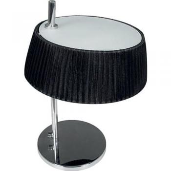 Lámpara de mesa ASTRID 1xE14 Negro/Cromo 25x25x35 cm