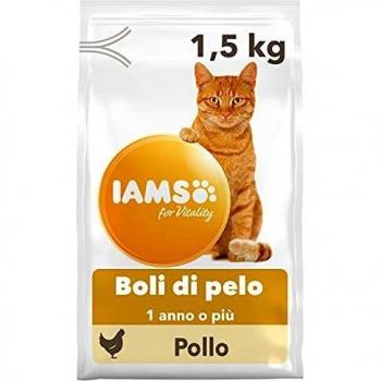 IAMS for Vitality Bolas de pelo - Alimento seco para gatos adultos y de edad avanzada