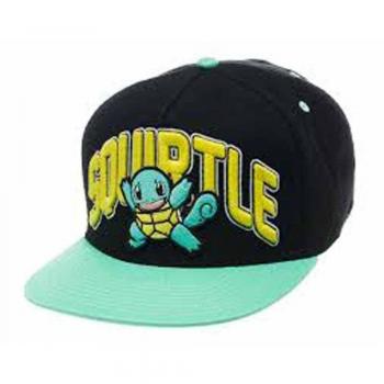 Pokémon POKEMON SB1EXCPOK Unisex Squirtle Flat Cap, Black, One Size