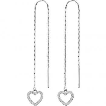 Pendientes Corazón Time Road WS03246 Plata para Mujer