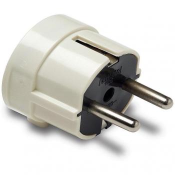 FAMATEL - Clavija | Salida lateral | TT | 16A | 250V | 4,8mm | Blanco