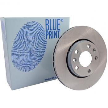 Disco de Freno Blue Print ADR164302 para Renault y Dacia, Discos Ventilados Pintados, Compatible con Megane III y Scénic III