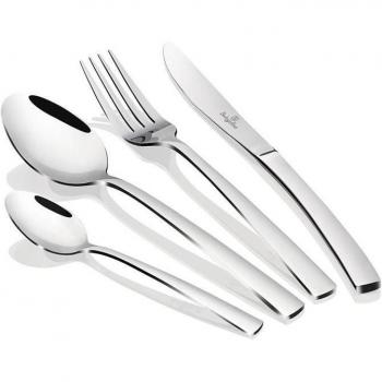 Berlinger Haus 4Silver Cubertería Completa 24 Piezas Acero Inoxidable, Juego de Cubiertos para 6 Personas, Acabado Espejo Pulido Brillante, Diseño Moderno y Elegante