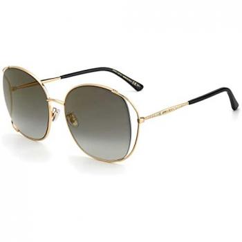 Jimmy Choo Women's Rose Gold Round Sunglasses with Crystal Accents