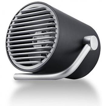 Fancii Small Personal USB Fan - Portable Mini Table Desk Fan with Twin Turbo Blades, Whisper Quiet Cyclone Air Circulating Technology - For Home, Office, Outdoor Travel