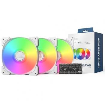 Ventilador PC Montech HP140 ARGB PWM 140mm, Pack de 3 unidades
