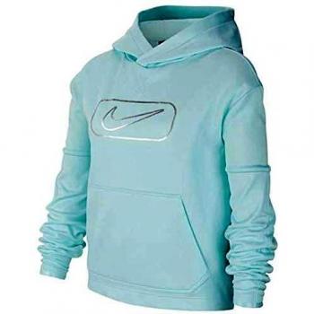 NIKE Therma Sudaderas, Niñas, Teal Tint/htr, S