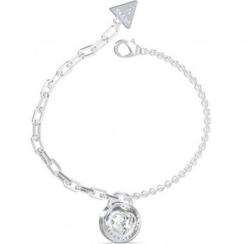 Pulsera Guess JUBB03353JWRHS Rolling Hearts de Acero Plateado