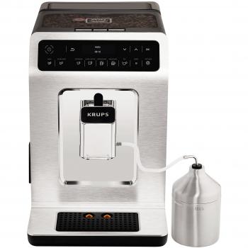 Cafetera Automática Krups Evidence EA891C - Espresso, Cappuccino, Pantalla Táctil OLED, 2.3 L, Molinillo Integrado, Acabado Cromado