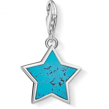 Colgante Charm Estrella Turquesa 925 Plata de Ley Thomas Sabo
