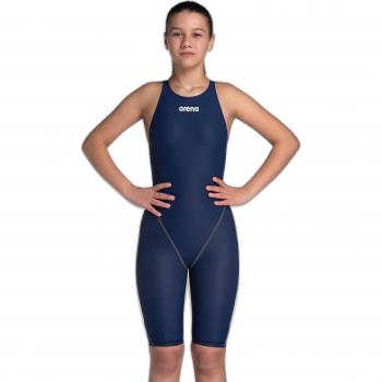 Bañador de competición para niña Powerskin ST Next Ob Arena, color azul marino, con espalda abierta
