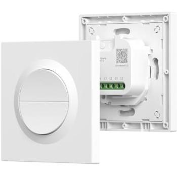 Interruptor de Pared Inteligente SONOFF Orb-MW2 de 2 Canales, 16A, Control Remoto y Compatible con Apple Home, Alexa y Google Home