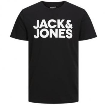 Camiseta Hombre Jack & Jones JJECORP Logo de Manga Corta con Cuello Redondo