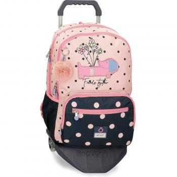 Mochila Enso Friends Together doble compartimento con carro