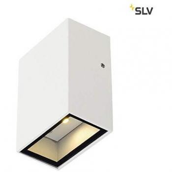 Aplique LED Exterior Cuadrado SLV Quad 1, Blanco, 1x3W, 3000K, IP44