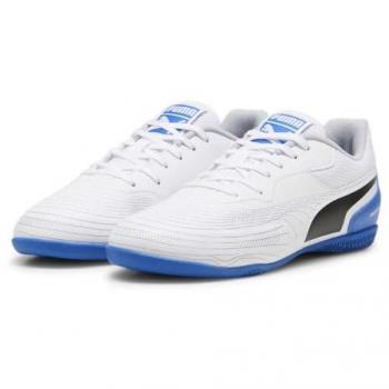 Puma Truco III Jr Zapatillas de fútbol sala para niño en blanco de piel vegana