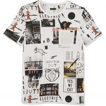 IKKS tee Shirt Manches Courtes, Camiseta para Niños, Ecru