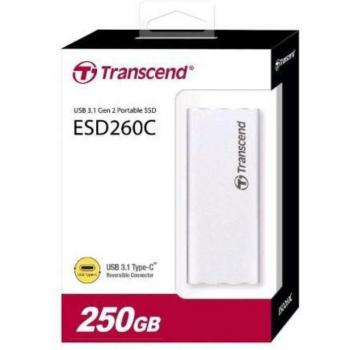 Disco SSD Externo Transcend ESD260C 250 GB Plata