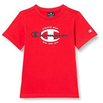 Camiseta de Manga Corta Champion Crewneck Roja para Niño Junior