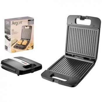 Sandwichera Grill Argon K-718-2 Negro Acero 1400 W