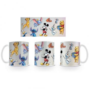Taza Pyramid Disney Personajes Mix 315 Ml