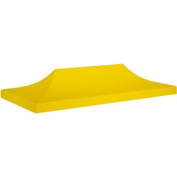 Techo de Carpa para Celebraciones vidaXL 6x3 m 270 g/m² Color Beige, Marrón, Negro y Amarillo