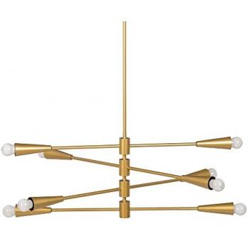 Lámpara de Techo 80 x 80 x 137,5 cm Dorado Metal Moderno