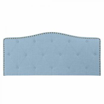 Cabecero de Cama DKD Home Decor Azul Beige Celeste Madera de Caucho 146 x 6 x 68 cm