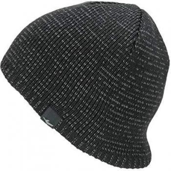 SEALSKINZ Gorro reflectante impermeable para clima frío, Unisex adulto, Boina, 13100042000115, negro, S-M
