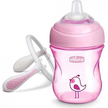 Chicco Vaso de Transición para Niña, Rosa, +4 Meses, 200ml