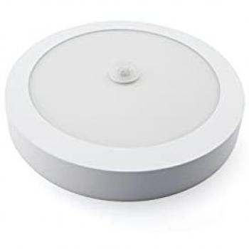 Downlight LED de Superficie Redondo con Sensor de Presencia 18W Neutro Blanco Matel