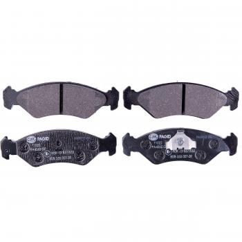 Juego de pastillas de freno HELLA 8DB 355 007-391 para Ford Courier y Fiesta, no preparadas para aviso de desgaste, cuatro pastillas por set