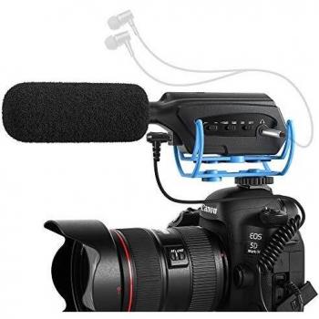Moukey Micrófono de Cámara de Vigilancia para Sony/Nikon/Canon/videocámara DV