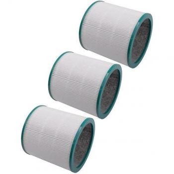 Filtro HEPA 3x Compatible con Dyson Pure Cool TP02, TP03 y Link 305158-01, 305159-01, 308400-01 - Filtro de Repuesto Vhbw