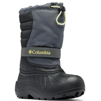Botas de Senderismo Columbia Powderbug™ Snowlite™ Unisex y Infantiles en Gris Oscuro/Negro UK 4