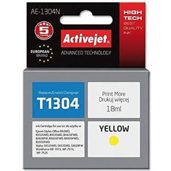 Cartucho de tinta amarilla ActiveJet AE-1304N para Epson T1304