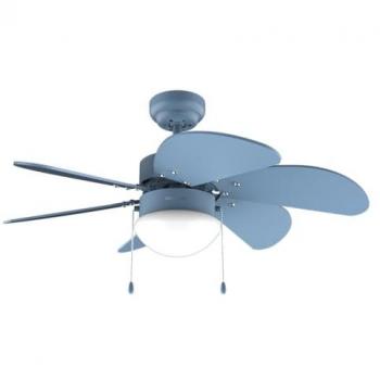 Cecotec EnergySilence Aero 3600 Vision Full Blue Ventilador de Techo con Luz 50W, Diámetro 36”, 3 Velocidades, 6 Aspas Reversibles, Modo winter-summer