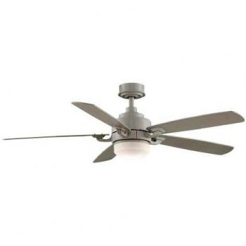 fanimation benito MW - ventilatore da soffitto bianco con luce diametro 132 cm