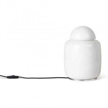 Ferm Living Bell Table Lamp, Glass, White, Height 27.7 cm