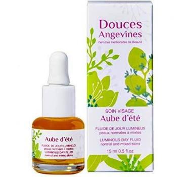 Douces Angevines Aube d'été Luminous Day Fluid, 15 ml - Illuminating Moisturizer for Normal and Combination Skin